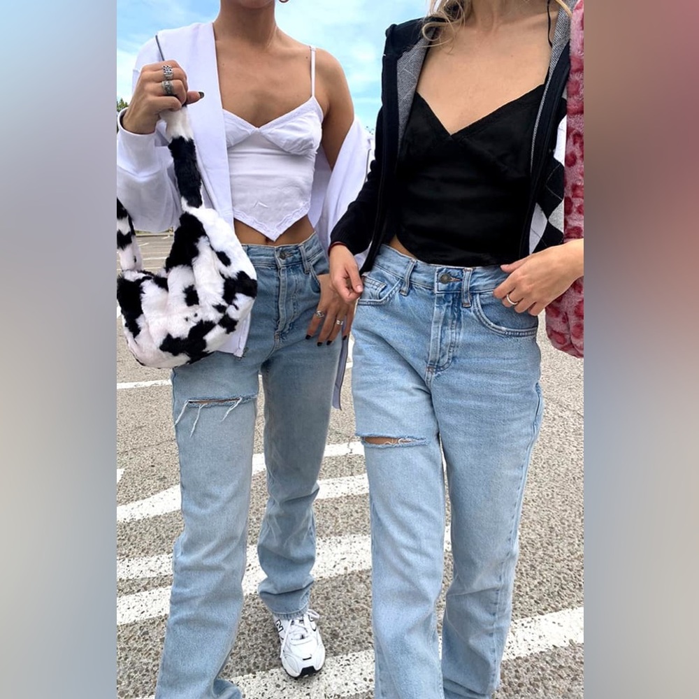 Subdued RIPPED MOM Straight Leg JEANS 28 - Picture 12 of 13